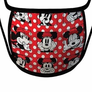 🖤$5 SALE NWT Disney Minnie Mouse Polka Dot Face Mask